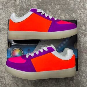 Custom painted brand new size 3 girls shoes